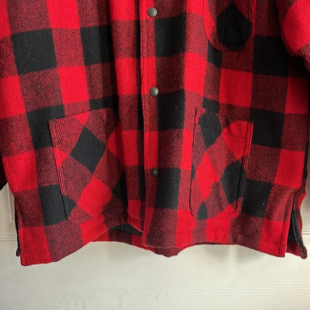Mountain Buffalo Plaid Wool Blend Shacket /‎ SZ L